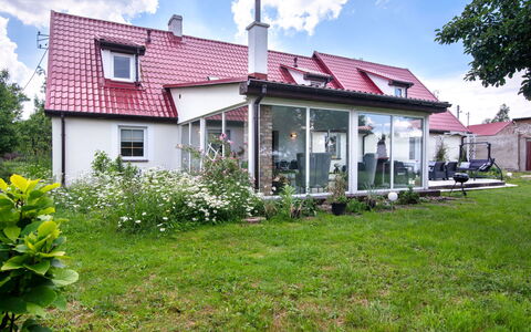 Country House Premium: Sky, Plant, Cloud, Building, Window, Flower, Tree, House, Porch, Land Lot