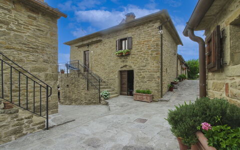 La Casa nel Borgo: Hill, Swimming Pool, Mountain Range, Outdoor Furniture, Eco Hotel, Flagstone, Resort, Ridge, Landscaping, Tropics