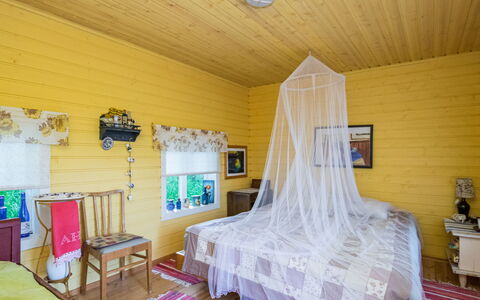 Kekkola: Bed, Furniture, Bedroom, Interior Design, Bedding, Bed Sheet, Flooring, Wood, Floor, Room