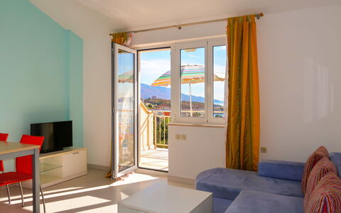 Senj 114: Furniture, Property, Azure, Comfort, Window, Interior Design, Wood, Shade, Living Room, Curtain