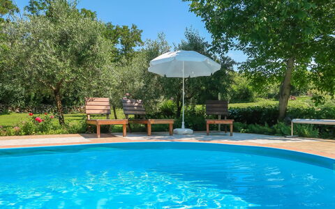 Labin 389: Water, Plant, Property, Swimming Pool, Nature, Azure, Tree, Outdoor Furniture, Shade, Sky
