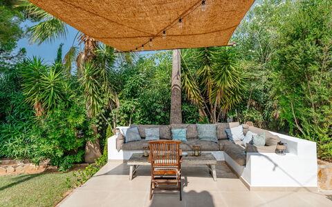 Villa Angelo: Furniture, Outdoor Furniture, Shade, Chair, Garden, Eco Hotel, Outdoor Structure, Backyard, Landscaping, Yard