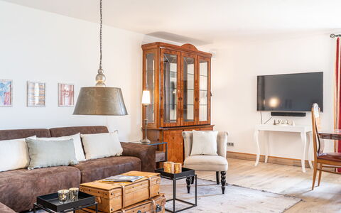 Katschberg 8: Furniture, Property, Table, Picture Frame, Couch, Building, Wood, Interior Design, Lighting, Living Room