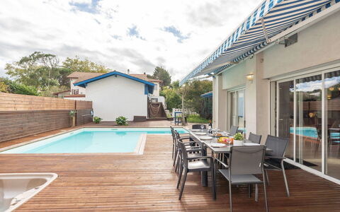 Villa Suerte: Sky, Cloud, Furniture, Water, Plant, Table, Chair, Azure, Swimming Pool, Shade