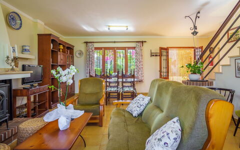 La Truyola Pool Finca: Furniture, Property, Picture Frame, Houseplant, Interior Design, Chair, Plant, Couch, Living Room, Table