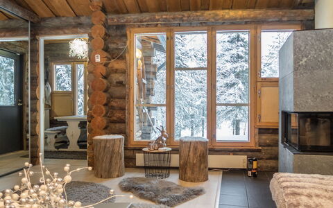 Salmikangas F1: Interior Design, Wood, Furniture, Flooring, Ceiling, Home, Room, Floor, Hardwood, Living Room