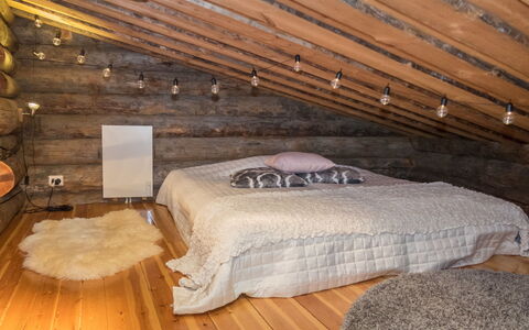 Salmikangas F1: Flooring, Floor, Wood, Interior Design, Ceiling, Wood Flooring, Bedroom, Home, Furniture, Bed