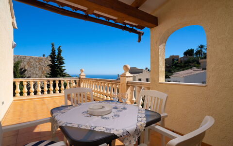 Almirante: Furniture, Table, Sky, Chair, Azure, Plant, Wood, Shade, Tree, Interior Design