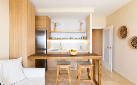 Sea Suite: Furniture, Table, Wood, Interior Design, Flooring, Floor, Living Room, Hardwood, Wood Stain, Chair