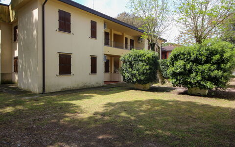 Rosolina Mare 624: Plant, Building, Sky, Window, Tree, Land Lot, Grass, Neighbourhood, Wall