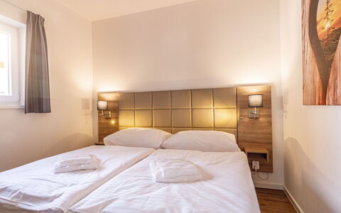 Lakeside Village 8 (+ Sauna): Furniture, Building, Comfort, Wood, Textile, Bed Frame, Bed, Flooring, Floor, Shade