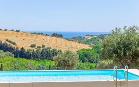 Villa Elpidio: Water, Sky, Water Resources, Azure, Natural Landscape, Plant, Swimming Pool, Land Lot, Vegetation, Shade