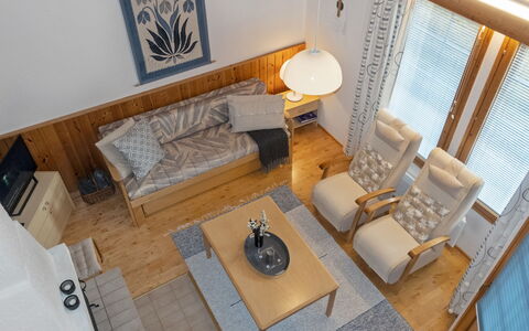 Siulapalkinen a 4: Furniture, Interior Design, Flooring, Floor, Wood, Couch, Apartment, Room, Living Room, Lighting