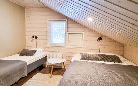 Himoksen Keiju 1: Bed, Furniture, Bedroom, Interior Design, Bedding, Bed Sheet, Flooring, Wood, Floor, Room