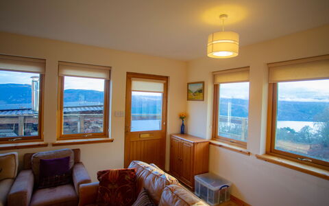 Peter'S Shed: Furniture, Window, Azure, Wood, Comfort, Shade, Houseplant, Building, Couch, Table