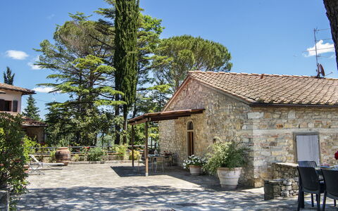 Casa San Piero: Plant, Sky, Building, Property, Window, Cloud, Tree, Land Lot, House, Road Surface