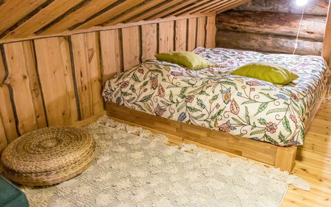 Luppokero 3: Bedroom, Bed, Interior Design, Flooring, Wood, Floor, Furniture, Bedding, Bed Sheet, Linens