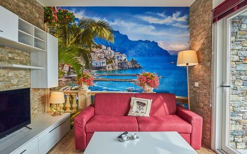 Anna: Property, Furniture, Azure, Blue, Wood, Decoration, Table, Interior Design, Lighting, Comfort