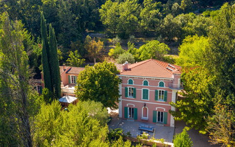 La Verdière: Building, Window, Plant, Tree, Natural Landscape, House, Yellow, Residential Area, Grass, Landscape