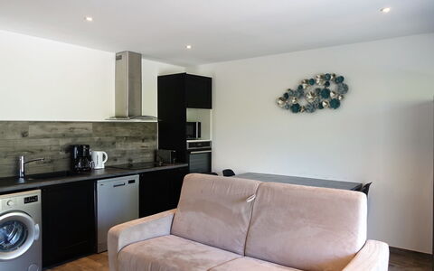 Solenzara 646: Property, Furniture, Couch, Countertop, Lighting, Interior Design, Living Room, Flooring, Floor, Cabinetry