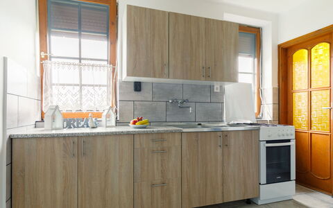 Nimrod: Cabinetry, Tap, Countertop, Kitchen Sink, Building, Sink, Window, Kitchen, Wood, Kitchen Stove