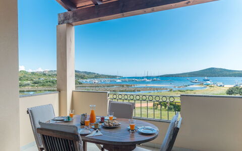 I Mirti 28: Sky, Table, Furniture, Property, Water, Chair, Building, Azure, Shade, Seaside Resort