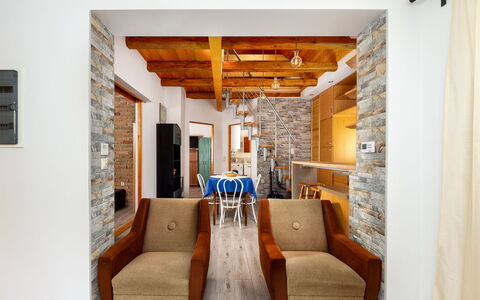 Violette: Table, Furniture, Property, Wood, Interior Design, Lighting, Couch, Architecture, Flooring, Living Room