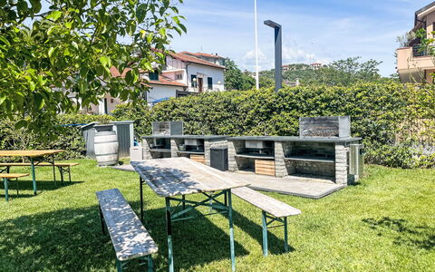 Imperia 388: Outdoor Furniture, Furniture, Outdoor Table, Groundcover, Garden, Shade, Outdoor Bench, Picnic Table, Lawn, Backyard