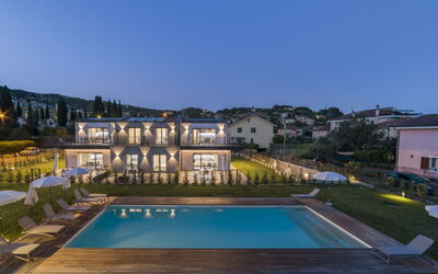 Imperia 388: Plant, Sky, Daytime, Building, Water, Window, Swimming Pool, Azure, Tree, Architecture