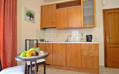 Studio 3 Balcony: Cabinetry, Countertop, Property, Furniture, Building, Sink, Tap, Kitchen, Drawer, Wood