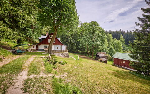 Sunny Slope & Sauna: Tree, Cottage, House, Home, Rural Area, Village, Farmhouse, Woodland, Hut, Larch