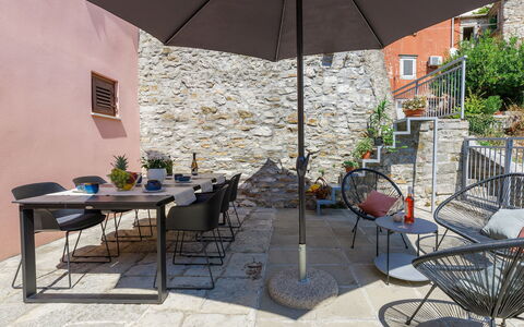 Negri: Cloud, Sky, Building, Tableware, Azure, Plant, Chair, Table, Condominium, Porch