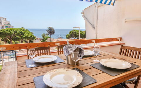 Miramar Salions: Furniture, Wood, Table, Chair, Kitchen & Dining Room Table, Sea, Outdoor Table, Outdoor Furniture, Wood Stain, Balcony