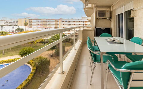 Aguamarina 7: Sky, Water, Cloud, Property, Plant, Table, Building, Chair, Shade, Interior Design
