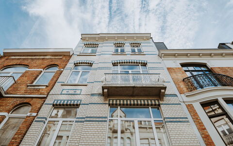 Historical and Spacious Villa Anaïs: Sky, Cloud, Building, Daytime, Window, Azure, Urban Design, Condominium, Wood, Tower Block