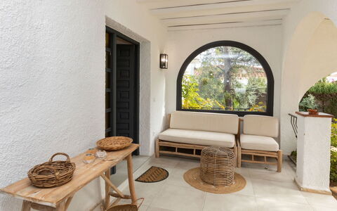 Villa Gaia: Sky, Building, Plant, Window, Tree, Urban Design, Residential Area, Asphalt, Wheel, Road Surface