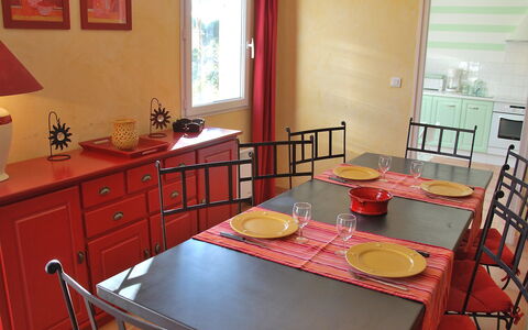 Clos Saint Joseph: Room, Furniture, Property, Kitchen, Countertop, Table, Interior Design, Dining Room, Building, House