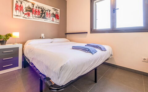 La Barca: Bed, Bedroom, Interior Design, Furniture, Bed Sheet, Room, Floor, Bedding, Bed Frame, Flooring