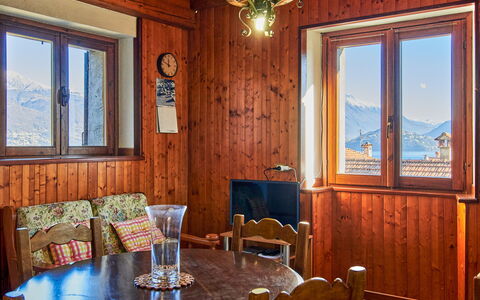 Il Crotto: Furniture, Property, Table, Wood, Window, Interior Design, Lighting, Living Room, Chair, Floor