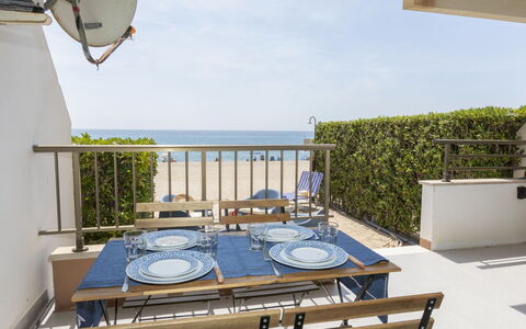 Miami Palace: Sky, Table, Property, Water, Furniture, Azure, Wood, Chair, Outdoor Furniture, Lighting