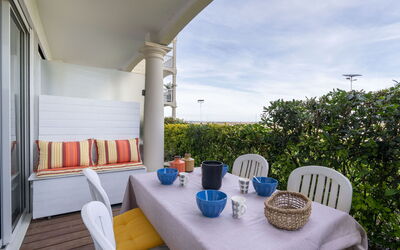 Arcachon 230: Table, Property, Furniture, Cloud, Sky, Plant, Azure, Building, Chair, Shade