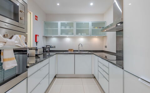 Vilamoura 171: Kitchen, Kitchen Appliance, Countertop, Cabinetry, Interior Design, Major Appliance, Flooring, Ceiling, Floor, Kitchen Stove
