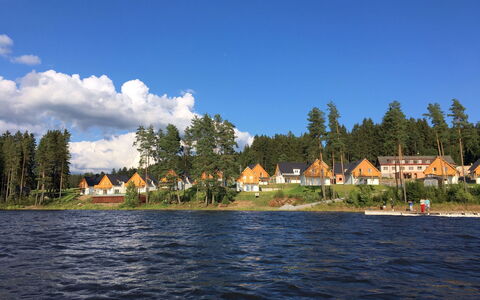 Lakeside Village 37: Cloud, Sky, Water, Water Resources, Building, Tree, Plant, House, Natural Landscape, Lake