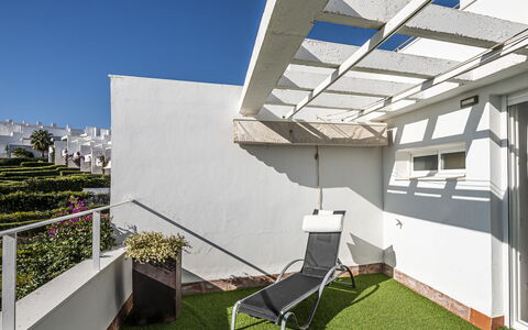 Cristina: Water, Sky, Swimming Pool, Plant, Blue, Rectangle, Tree, Shade, Outdoor Furniture, Umbrella