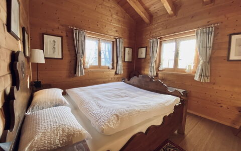 Chalet Rodas 9: Furniture, Window, Building, Wood, Comfort, Textile, Interior Design, Architecture, Bed Frame