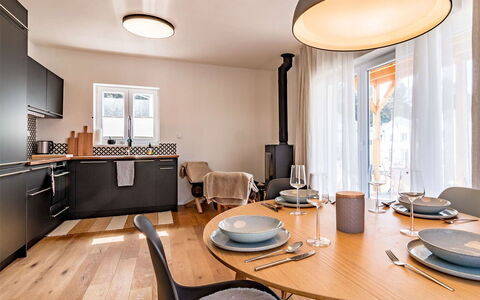Lakeside Village 42: Table, Furniture, Property, Cabinetry, Wood, Chair, Building, Lighting, Interior Design, Window
