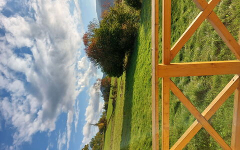 Chatka Pod Górką: Cloud, Plant, Sky, Daytime, Architecture, Tree, Vegetation, Wood, Grass, Woody Plant