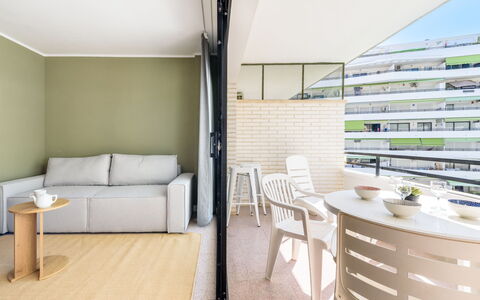 Salou 703: Furniture, Interior Design, Flooring, Floor, Table, Chair, Ceiling, Apartment, Kitchen & Dining Room Table, Living Room