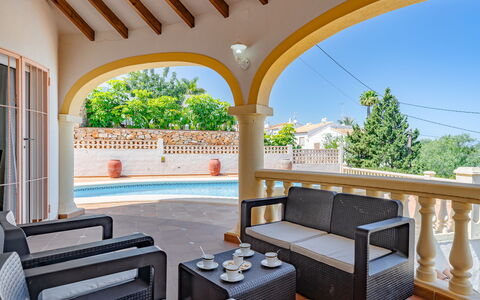 Villa Rosa: Architecture, Interior Design, Home, Estate, Resort, Swimming Pool, Balcony, Hacienda, Villa, Column