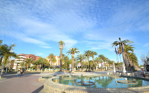 Atico Miramar: Water, Plant, Sky, Property, Nature, Azure, Swimming Pool, Tree, Vegetation, Grass